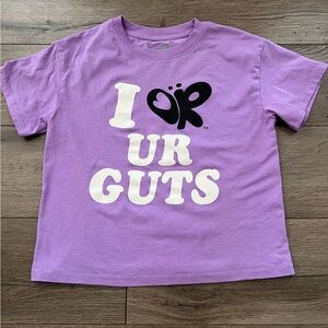 Olivia Rodrigo girls tshirt. Purple. Size M